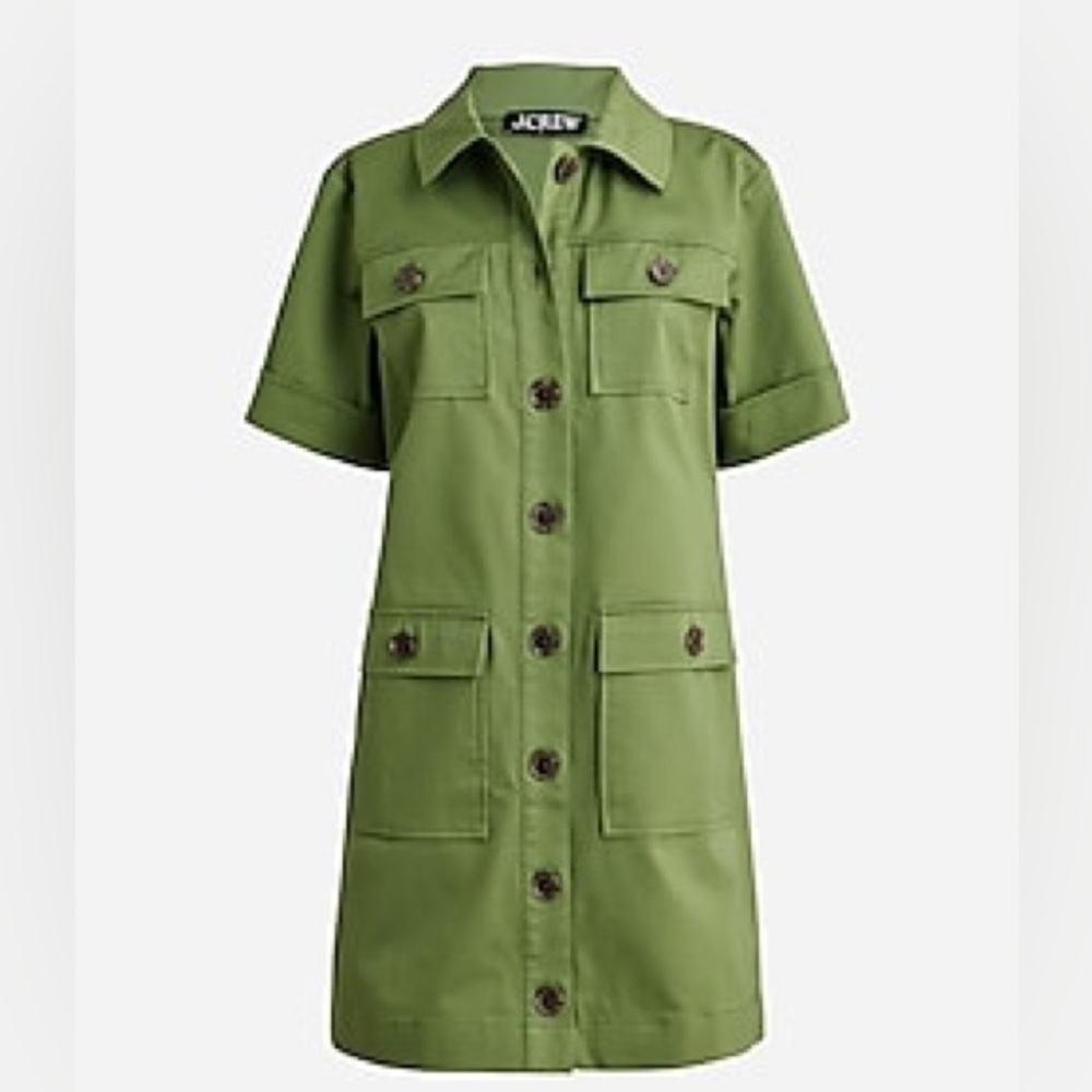 NWT J.Crew Gamine shirtdress in stretch twill